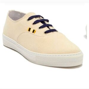 NWT APRIX leather and canvas shoe with dust bag made in Portugal